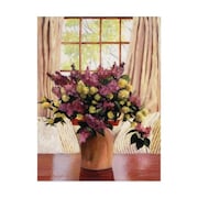 TRADEMARK FINE ART David Lloyd Glover 'Lilac Vase' Canvas Art, 14x19 DLG01034-C1419GG